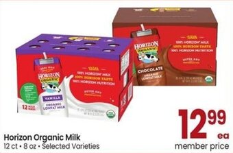 Albertsons Horizon Organic Milk offer