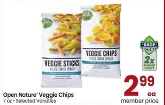 Albertsons Open Nature Veggie Chips offer