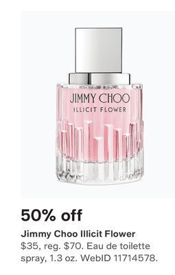 Macy's Jimmy choo illicit flower offer