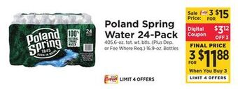 ShopRite Water 24-pack offer
