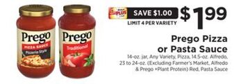 ShopRite Pizza or pasta sauce offer