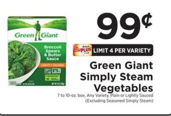 ShopRite Simply steam vegetables offer
