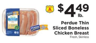 ShopRite Thin sliced boneless chicken breast offer