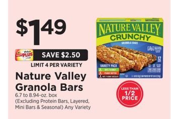ShopRite Granola bars offer