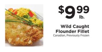 ShopRite Wild caught flounder fillet offer