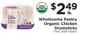 ShopRite Organic chicken drumsticks offer