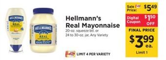 ShopRite Real mayonnaise offer