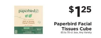 ShopRite Facial tissues cube offer