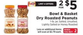 ShopRite Dry roasted peanuts offer