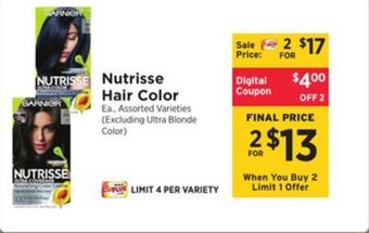 ShopRite Hair color offer