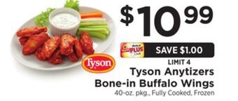 ShopRite Anytizers bone-in buffalo wings offer