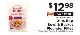 ShopRite 2-lb. bag flounder fillet offer