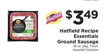 ShopRite Recipe essentials ground sausage offer