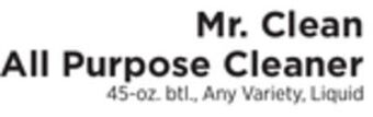 ShopRite All purpose cleaner offer