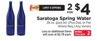 ShopRite Spring water offer