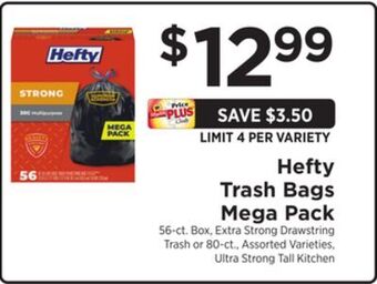 ShopRite Trash bags mega pack offer