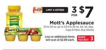 ShopRite Applesauce offer