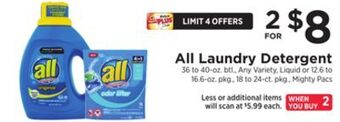 ShopRite Laundry detergent offer