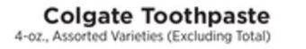 ShopRite Toothpaste offer