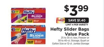 ShopRite Slider bags value pack offer