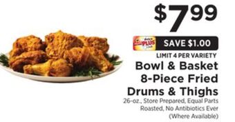 ShopRite 8-piece fried drums & thighs offer
