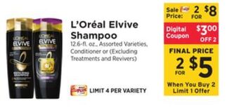 ShopRite Elvive shampoo offer