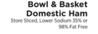 ShopRite Domestic ham offer