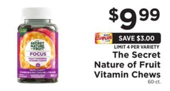 ShopRite The secret nature of fruit vitamin chews offer
