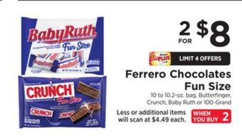 ShopRite Chocolates fun size offer