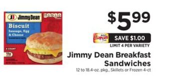 ShopRite Breakfast sandwiches offer