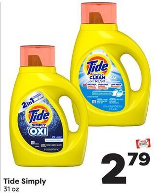 Weis Markets Tide simply offer