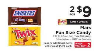 ShopRite Fun size candy offer