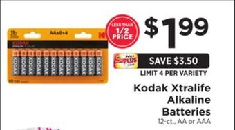 ShopRite Xtralife alkaline batteries offer