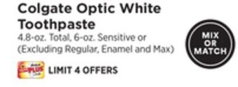 ShopRite Optic white toothpaste offer