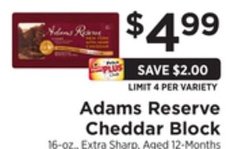 ShopRite Cheddar block offer
