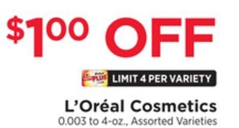 ShopRite Cosmetics offer