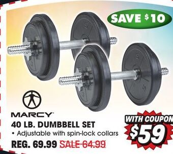 Big 5 Marcy 40-lb. dumbbell set offer