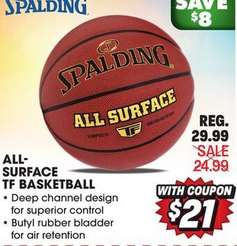 Big 5 Spalding all-surface tf basketball offer