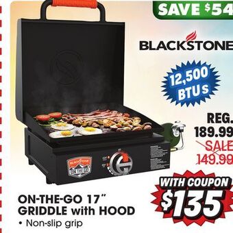 Big 5 Blackstone on the go 17 griddle with hood offer