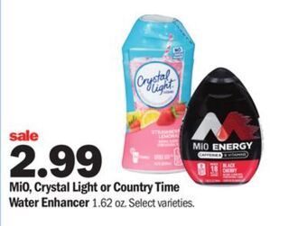 Meijer Mio, crystal light or country time water enhancer offer
