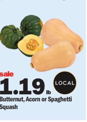 Meijer Butternut, acorn or spaghetti squash offer