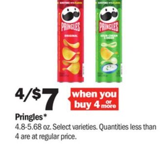 Meijer Pringles offer