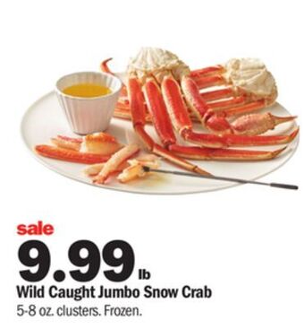 Meijer Wild caught jumbo snow crab offer