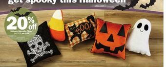 Meijer Halloween decorative pillows offer
