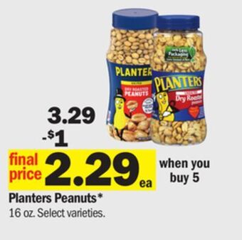 Meijer Planters peanuts offer