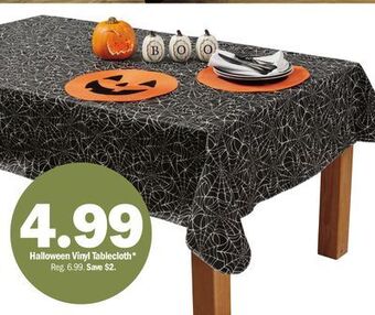 Meijer Halloween vinyl tablecloth offer