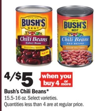 Meijer Bush's chili beans offer