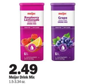 Meijer Meijer drink mix offer