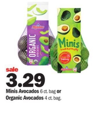 Meijer Minis avocados 6 ct. bag or organic avocados 4 ct. bag offer