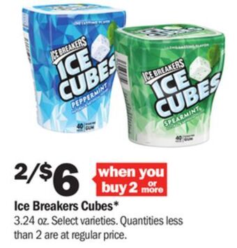 Meijer Ice breakers cubes offer